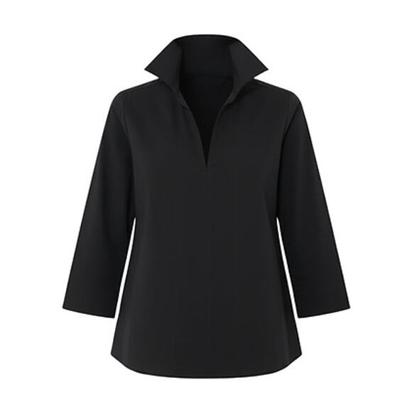 TUCKERNUCK Black Margot Stand Collar Blouse Size S NWT Retail $128 Tuckernuck - Picture 8 of 8